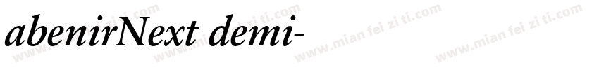 abenirNext demi字体转换